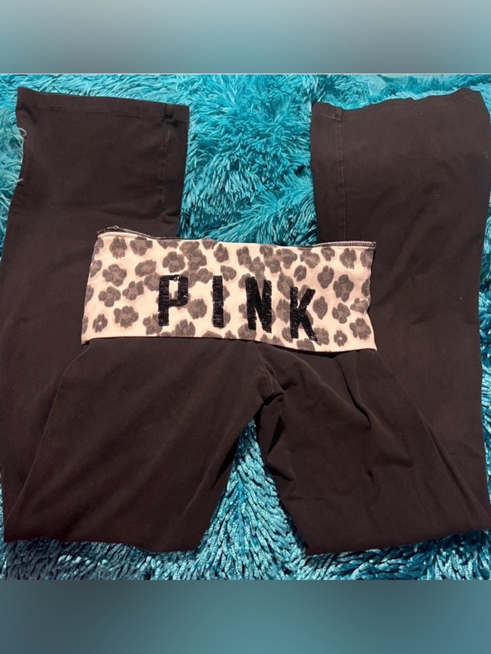 VS Pink Fold Over Leggings